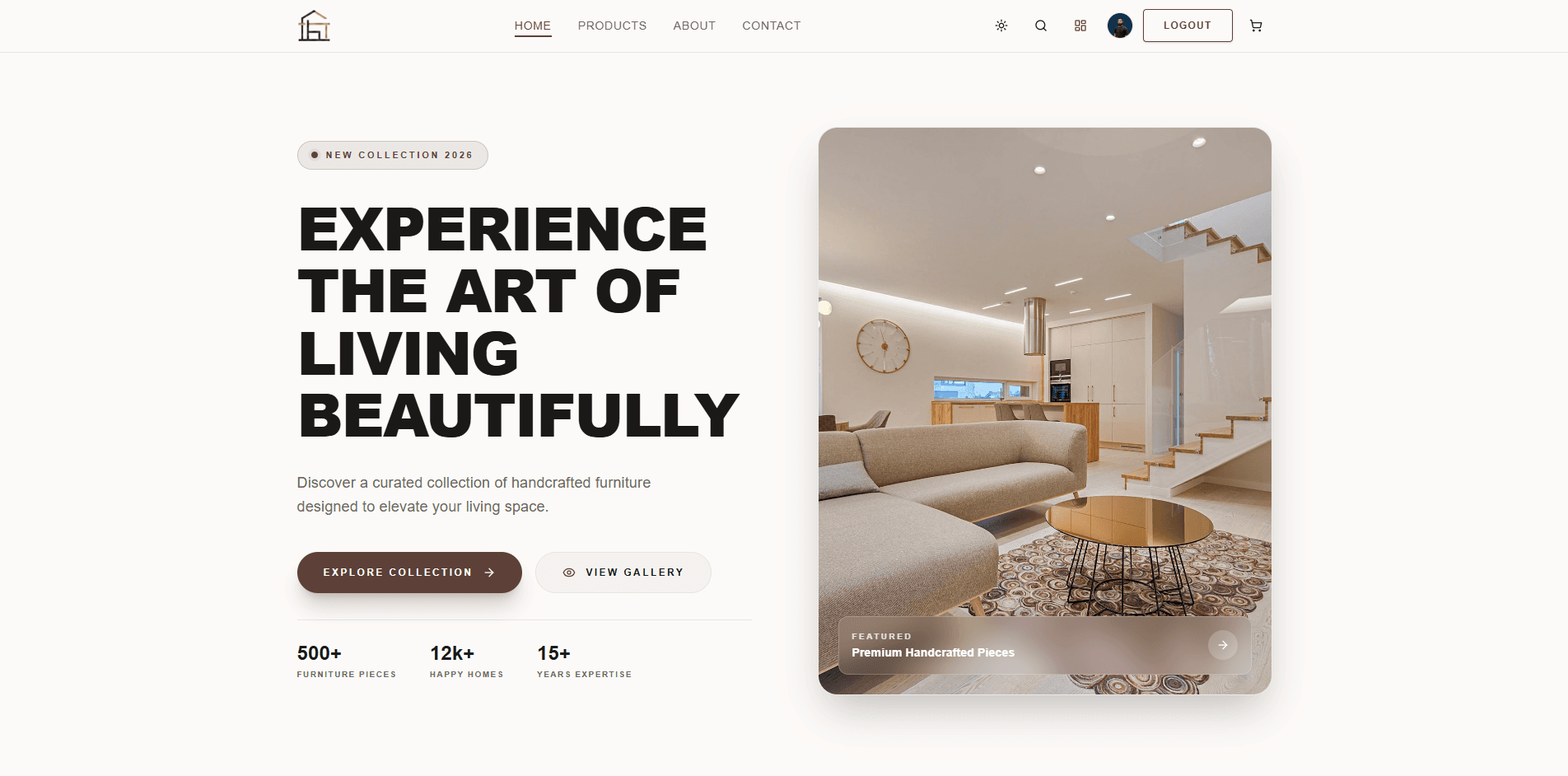 Screenshot of Asif Furniture